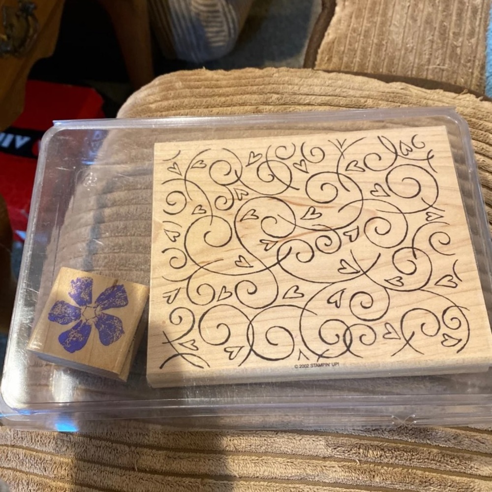 Stampin' Up! Heart and Swirls & Flower